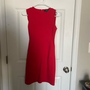 Theory NWT Fitted Dark Red Dress 00